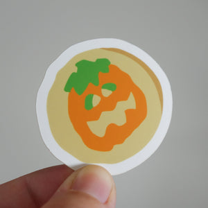 Pumpkin Cookie Vinyl Sticker